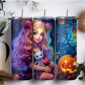 20oz Halloween girl